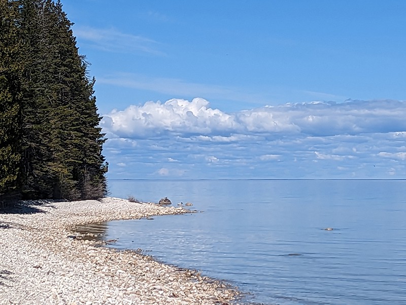 Lake Huron Near BBI Lighthouse