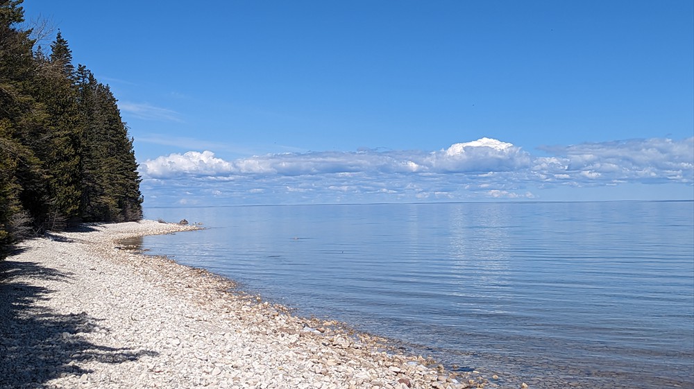 Lake Huron near BBI Lighthouse